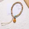 Hainan Estrella Verde Luna Bodhi de Mano Pulsera Estilo Chino Nuevo Cuentas Budistas Pulsera de Juego para Hombres y Mujeres Venta al por Mayor