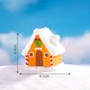 Natal Boneco de Neve Alce Presente Mini Micro Paisagem Decoração Cena de Neve Pequenos Enfeites Artesanato de Resina Acessórios DIY