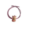 Cuerda para el Cabello de Capibara Dibujo Animado Bola para Cola de Caballo de Capibara Círculo para el Cabello Banda de Goma Nudada Rosa Adorno para la Cabeza Alta Elasticidad