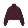 Bestseller transfronterizo de AliExpress: Colección nueva primavera 2026, chaqueta elegante para mujer con cuello alto y acabado tipo gamuza, estilo 8372286