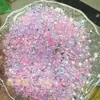 Novo tremolo com estrelas de cinco pontas em gradiente transparente contas perfuradas estrelas coloridas acessórios DIY feitos à mão material atacado