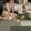 Alfombra retro estilo americano, verde, adecuada para salas de estar y dormitorios, con una estética vintage, impermeable, resistente a las manchas, absorbente de sonido y que ofrece una sensación lujosa y de alta gama