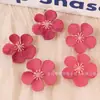 Estilo Ins Flor de Ciruelo Fresca Artificial Cabeza de Flor Material Hecho a Mano DIY Pasador Tocado de Flor Corona Paquete de Dolor Decoración de Belleza
