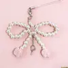 Colgante de Lazo de Perla Cadena para Teléfono Encanto de Teléfono Muñeca para Bolso Dopamina Transfronterizo Pequeño Regalo Accesorios