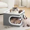 Casa de Gato, Vila de Gato, Escadas para Pet Todas as Estações, Casa de Pet Mais Vendida da Amazon, Atacado Direto da Fábrica