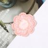 Estilo coreano flor de crochê à mão com fio de algodão flor de crochê à mão flor de algodão trançada grande pequena flor sapatos e chapéus acessórios roupas acessórios têxteis para casa