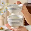 Bol Japonés 2026 Nuevo Cerámica de Alto Valor Hogar Bonito Bol para Arroz Bol para Sopa Plato Plato Plato Plato Wholesale