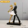 WG6Q Adornos de Niña de Ballet Clásico Lujo Ligero Mueble de TV Aparador de Vino Decoraciones para el Hogar Arte de Danza Alta