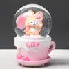 Bola de Cristal Musical con Nieve y Luz Estilo Ins Soñador Nube Flotante Canción de Amor, Exquisito Regalo para Niñas, Dropshipping