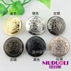 Botão de metal de alta qualidade retrô casaco feminino suéter corta-vento casaco fivela de cobre botões decorativos atacado