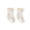 26 calcetines para bebé para otoño e invierno, algodón peinado, calcetines sueltos antideslizantes para niños recién nacidos, calcetines de suelo sin costuras de media caña para niños y niñas