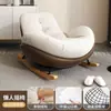 Sillón mecedor de sofá perezoso, reclinable de dormitorio, silla de ocio para adultos, sillón mecedor de ocio individual para sala de estar y balcón, adecuado para dormir y acostarse