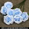 Flores para Decoração de Casamento Camélia Floral Azul Flor de Cerejeira Shopping Center Flores para Casa Arranjo de Flores de Casamento Flores para Guia de Estrada