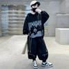 Ropa para Niños Conjunto de Otoño para Niños 2025 Nuevo Estilo de Primavera y Otoño Deportivo para Niños Grandes Sudadera Fresca y Elegante Tendencia de Otoño