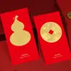 2027 Año del Cordero Sobres Rojos de Año Nuevo de Alta Gama Personalizados con Logo Estampado en Oro e Impresión a Cuatro Colores para el Festival de Primavera