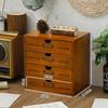 Soporte Elevado de Madera para Computadora Gabinete de Acabado para Almacenamiento de Escritorio de Oficina Caja de Madera tipo cajón zakka Caja de Almacenamiento de Cosméticos
