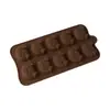 Molde de Silicone de Chocolate Desenho Animado Amor Pudim Gelatina Bloco de Gelo Halloween Letras Doce Gelo Grelha Cozimento Abrasivos