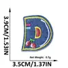 Adesivos de Tecido Bordados com 26 Letras em Inglês, Adesivos de Patch, Jeans Laváveis Sem Costura, Patches para Decoração de Roupas, Adesivos para Bagagem