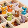 Cuentas de Vidrio de Oso Entero Personalizadas, Cuentas de Vidrio de Oso Pequeño 3D Lindas y Coloridas, Joyería DIY Hecha a Mano al por Mayor