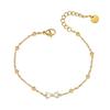 Pulseira para Mulheres Nova Aço Titânio Redonda Colorida Aço Inoxidável Nicho Design High-End Moda Pulseira Versátil Pulseira