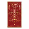 2027 Año del Cordero sobres rojos personalizados hechos de papel nacarado con estampado dorado, sobres rojos creativos para Año Nuevo y Festival de Primavera, hechos a medida con impresión de logo