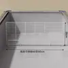 Refrigerador de estilo rejilla para supermercado con compartimentos de congelación y almacenamiento en capas de un solo lado, partición de congelador comercial