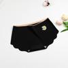 Ropa interior seamless de seda de hielo personalizada para mujer, especial para yoga y fitness, sin marcar la cadera, shorts de triángulo sin enrollarse, parte superior