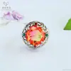 Anillo de Vidrio Colorido Retro Europeo y Americano Ai Yu Banda de Anillo Ajustable Transfronterizo Transmisión en Vivo Venta Caliente Venta al por Mayor S5021511