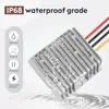 Fuente de Alimentación Elevadora de 12V a 24V Módulo Elevador DC-DC para Vehículo 1-20A Carcasa de Aluminio Resistente al Agua Convertidor de Potencia DC