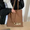Bolso de Hombro de Gran Capacidad Estilo Coreano para Mujer 2026 Nuevo Bolso Transversal de Pana Debajo del Brazo Bolso Tote Bolso de Mano