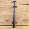 Manija de puerta de hierro fundido artesanal, estilo retro europeo, para patio de jardín grande, tirador manual para decoración del hogar, decoración de pared, manija de puerta