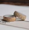 [Agitar el mismo párrafo] anillo de raíz de bodhi de jade blanco anillo de correr de fruto de bodhi manual diy accesorios para novias pareja venta al por mayor
