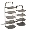 Estante de Almacenamiento para Cocina, Estante para Preparación de Alimentos, Estante para Encimera de Cocina, Multicapa, Multifuncional para Verduras, Montaje en Pared sin Taladro