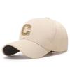 Novo Estilo Chapéu de Beisebol com Aba de Pato Tecido de Abacaxi Teto Rígido Bordado Dourado Grande Chapéu de Sol da Moda para Jovens Masculino e Feminino