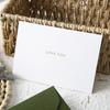 Tarjeta de Cumpleaños Verde Aguacate con Sobre Verde Oliva Bendición de San Valentín Actividad de Acción de Gracias Año Nuevo Tarjeta Escrita a Mano