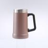 Caneca Personalizada de Aço Inoxidável 304 Pintada por Spray, Caneca de Cerveja de Grande Capacidade com Alça, Cooler de Gelo Portátil, Copo de Água Isolado