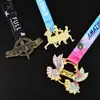 Medalha Comemorativa Jogos de Atletismo Wow Maratona Ouro, Prata e Bronze Evento Pequeno Lote Medalha Comemorativa de Metal Personalizada