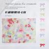 Acessórios para Nail Art de Borboleta Estilo Misto Moderno Versátil Mini Verão Dopamina Colorido Laço Acessórios Suprimentos para Nail Art