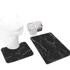 Juego de Dos Alfombrillas de Baño Absorbentes Antideslizantes Resistentes al Desgaste con Patrón de Mármol de Tierra de Diatomeas, Alfombrilla para Pies, Alfombrilla para Entrada, Estilo Lujo Ligero