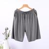 Calça Pijama Casual de Modal Confortável para Homens de Verão Roupa Íntima Calça de Cinco Quartos Fina Roupa para Casa de Homens Calça de Casa