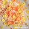 Set de Materiales Artificiales para Flores DIY de 3-10cm Accesorios de Flores Hechos a Mano Flores Falsas Flores de Seda Decoración de Pared de Flores para Celebraciones de Bodas