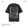 Camiseta de Manga Corta con Estampado de Personaje de Marca Trendy de Hip-hop Estilo Americano para Hombre Oversize Holgada Primavera y Verano Nueva Camisa de Media Manga para Pareja