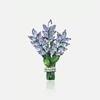 Broche Lavanda Púrpura para Mujer de Alta Gama Nuevo Elegante Cristal Corsage Lujo Ligero Diseño Nicho Sentido Pin Accesorios