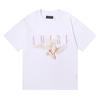 Camiseta de Manga Corta Amiri Peso Pesado Verano Holgada para Hombre y Mujer High Street Lujo Accesible Marca Americana de Moda Vtg Pareja Manga Media
