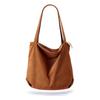 Bolso de Hombro Versátil de Gran Capacidad, Pana, Adecuado para la Escuela, el Trabajo y los Viajes Diarios, con un Estilo Casual y Artístico, Personalizable, Simple y Versátil