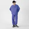 Outono e Inverno Novo Conjunto de Desenvolvimento Secundário Moletom com Gola Redonda Raglã Solto Placa Leve Tendência Estilo Casal Estilo de Hong Kong Casual