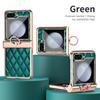 Funda Plegable para Teléfono Móvil Samsung Zflip5 con Bisagra Plegable Estilo Pequeño y Fragante Flip3 Anillo Funda Protectora de Cuero Anti-Caídas