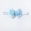 Tiara Elástica Europeia e Americana para Recém-Nascidos, Acessórios de Cabeça de Bebê com Laço Fofo, Acessórios de Cabelo Infantis para Todas as Estações