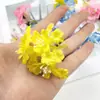 Simulação de três pequenas flores de grama diy decoração de casa flores artificiais pequeno fresh orquídea material para adorno de cabeça produção de ornamentos para fotografia