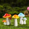 Micro Paisagem Pequenos Ornamentos Simulação Cartoon Boneca Cogumelo Pequeno Bonsai Musgo Paisagismo Resina Decorativa Artesanato